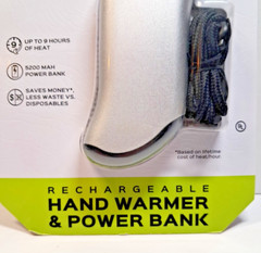 Zippo Heatbank 9s Rechargeable Hand Warmer & Power Bank Silver Factory Sealed