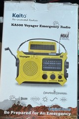 MINT Yellow Kaito KA500 Voyager Solar Crank Battery Radio AM FM Shortwave