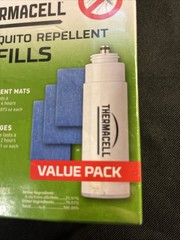 ThermaCELL Mosquito Repellent Refills 4 Butane 12 Mats NEW Value Pack