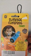 Kids’ Survival Compass, Whistle, and Flint by Toysmith