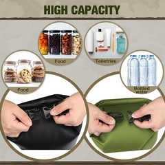 Foilswirl 2 Sets Bear Food Bag for Camping Food Hanging System Includes 2 Wat…