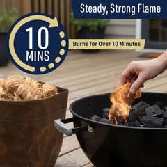 Fire Starter 50-Pack with Waxed Canvas Storage Bag – Natural Fire Starters fo…