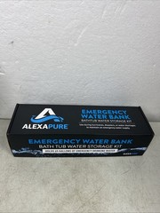 Alexapure Emergency Water Bank Storage With Pump, Heavy Duty 65-Gallon Alex Pure