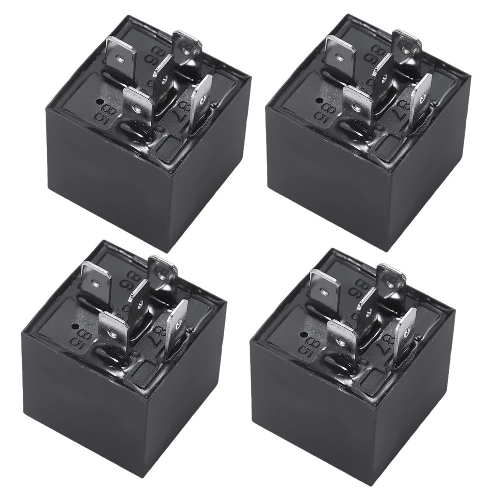 Qonsy 4 Pack 5 Pin Electrical Switch Relays For Automotive Car Truck Marine