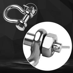 316 Stainless Steel Shackle 5/16″ Clevis Shackle with 3/8″ Bolt Pin Bow Ancho…