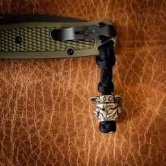 Brass Metal Beads EDC Lanyard Bracelet Paracord Jewelry EDC Outdoor Tool DIY