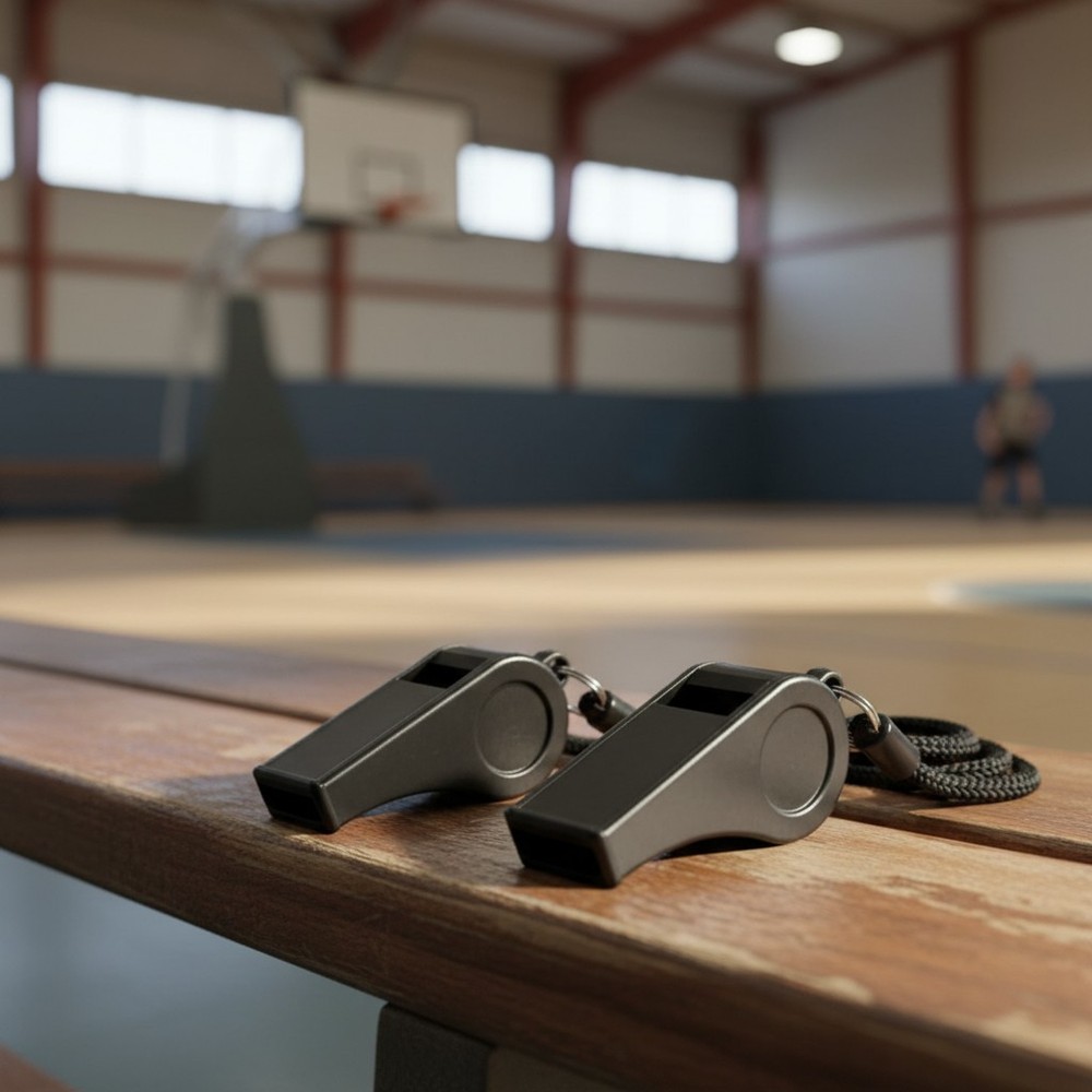 Durable Coaches Whistles with Lanyards – 2-Piece Set for Sports & Emergencies