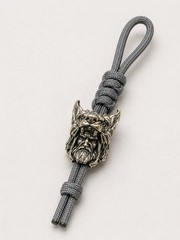 Dragon Viking Lanyard Bead Brass Color EDC Paracord Knife Charm Pendant