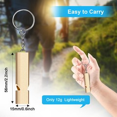 120db Aluminum Survival Emergency Whistle Keychain Camping Hiking Outdoor SOS