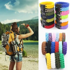 Paracord Survival Bracelet Wristband Military Emergency Camping Hiking Rescue