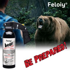 Feloiy Bear Spray w/ Holster, 16 oz Cans, 35 ft Range, NEW