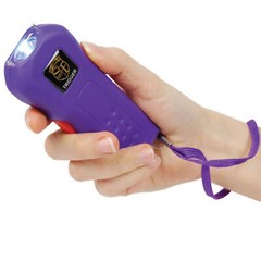 Safety Technology TRIGGER Stun Gun Rechargeable 75 Mil Volts LED Flashlight+Case
