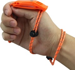 2 Pack Emergency Whistles with Lanyard Safety Whistle Survival Shrill Loud Blast