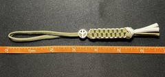 Paracord Lanyard, Keychains, Knife Lanyard, Backpack Zipper Pull With Bead