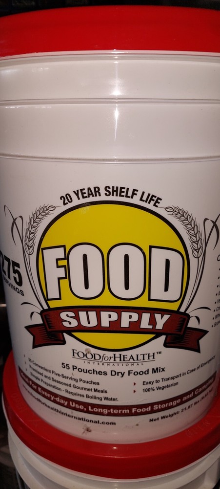 *Ships frm Canada* Food for Health Food Bucket 275 serv Emergency Survival Food