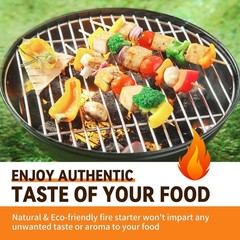 All-Weather Fire Starters – 72 Count Odorless & Smokeless for Grilling & Camping