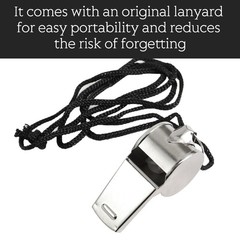 24 Piece Whistle, Stainless Steel Whistle with Cord, Whistle Suitable…