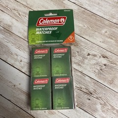 NEW COLEMAN WATERPROOF CAMP MATCHES 4 Boxes 40 Each Box 160 Matches Total