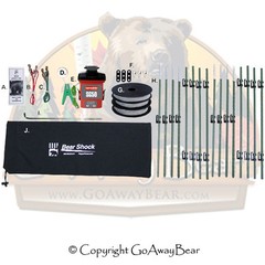 UDAP Bear Shock Camp Fence With Eight 4 ft Posts 45×45