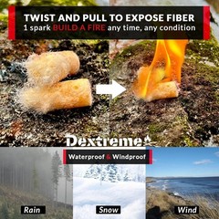 Eco-Friendly Fire Plugs – 50 Odorless, Non-Toxic Fire Starters for Survival Kits