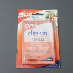 OFF! Clip-On Mosquito Repellent REFILLS 2pk – Keeps Mosquitoes Away 24 Hours NOS