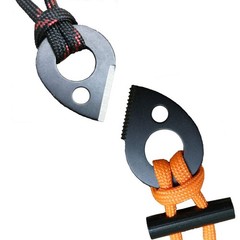 2Pcs Fire Starter Necklace Survival Gear Flint Steel Striker Kit Paracord Sur…