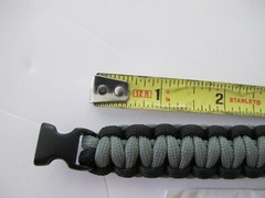 550 Paracord Survival Bracelet Cobra Black/Foliage Green Camping Tactical