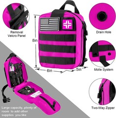 Survival Gear and Equipment with Molle Pouch, for Men Women Camping Outdoor Adve