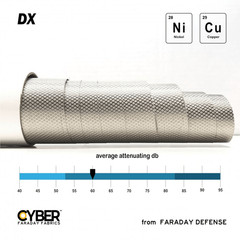 Faraday Cyber DX Diamond EMI Shielding Copper Nickel Fabric 59″x1′