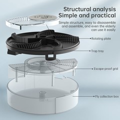 Fly Trap: Automatic, Removable Pest Catcher for Household