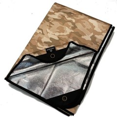 Multi-Use Thermal Emergency Blanket, Waterproof & Reinforced Grommets – 60x82in