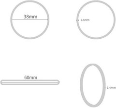 AMUU Rubber Bands office 300pcs white Small for 300 pcs, White
