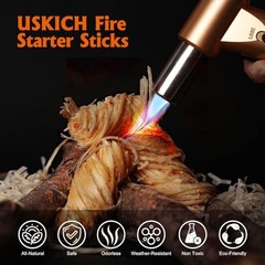 150 Fire Starters for Campfire Fireplace Pellet Stove Wood Pit BBQ Grill