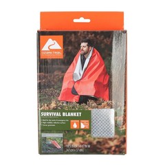 Ozark Trail Survival Camping Blanket Orange 0.99 lb Reflective Thermal Outdoor
