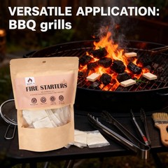 Raneped Waterproof Fire Starters for Campfires & Fireplace 30 Pcs/Bag