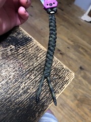🔥Handmade Paracord Knife Lanyard – Dark Camo – Paracord Made in USA