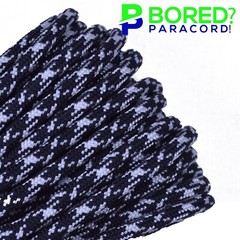 Black and White Camo – 50 FT – 550 Paracord Rope 7 strand Parachute Cord
