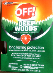 DEEP WOODS OFF Mosquito Tick, Biting flies Long lasting Protection 12 Towelettes