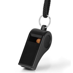 Whistle, Professional Sports Whistle with Lanyard, Loud Clear Black Whistles …