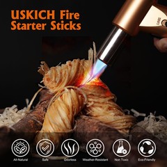 150 Fire Starters for Campfire Fireplace Pellet Stove Wood Pit BBQ Grill