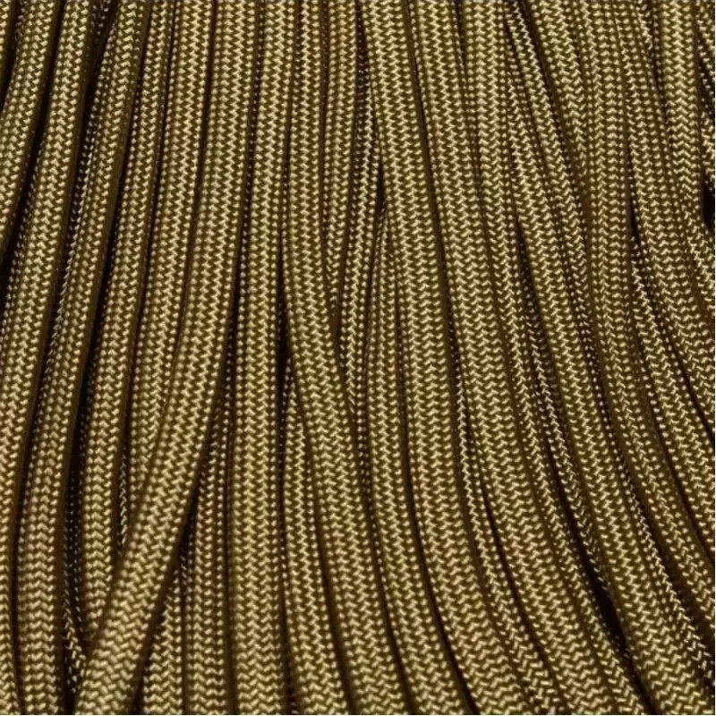 550 Paracord Brown Gold 100 FT USA MADE same day shipping