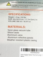 VENUX Portable Solar Water Heater Kettle