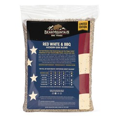 Bear Mountain BBQ Limited Edition Red White & BBQ Wood Pellets, 20 Pounds, Blue