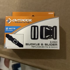 Outdoor Products Buckle & Slider 2″ 2 Sets Per Box CAR200WM-000