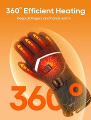 Cauasock Heated Gloves Rechargeable Heated Gloves For Men Women Waterproof