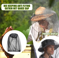 2Pcs Anti-Mosquito Bug Bee Insect Head Net Hat Cap Sun Protection Fishing Hiking