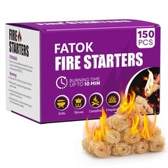 150pcs Natural Tumbleweed Fire Starters for Campfires, BBQ, Fireplace & Grill