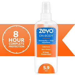 Lot of 2 Zevo On-Body Mosquito Tick Repellent Odorless Not Sticky 8 Hr Protectio