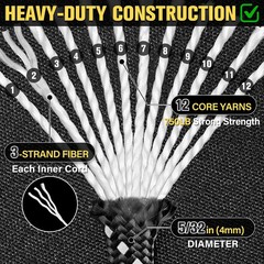 Reflective Paracord Rope 750 lb – 1000ft 5/32″ Parachute Cord 4MM 12-Strand para