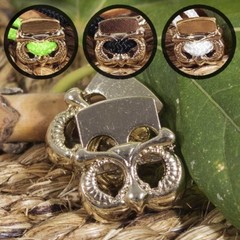 Craft County Heavy Duty Gold Metal Owl Shaped Cord Lock  Fits 325 Paracord